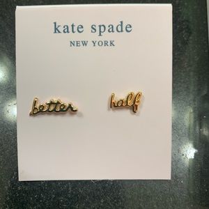 New Kate Spade Better Half Stud Earrings